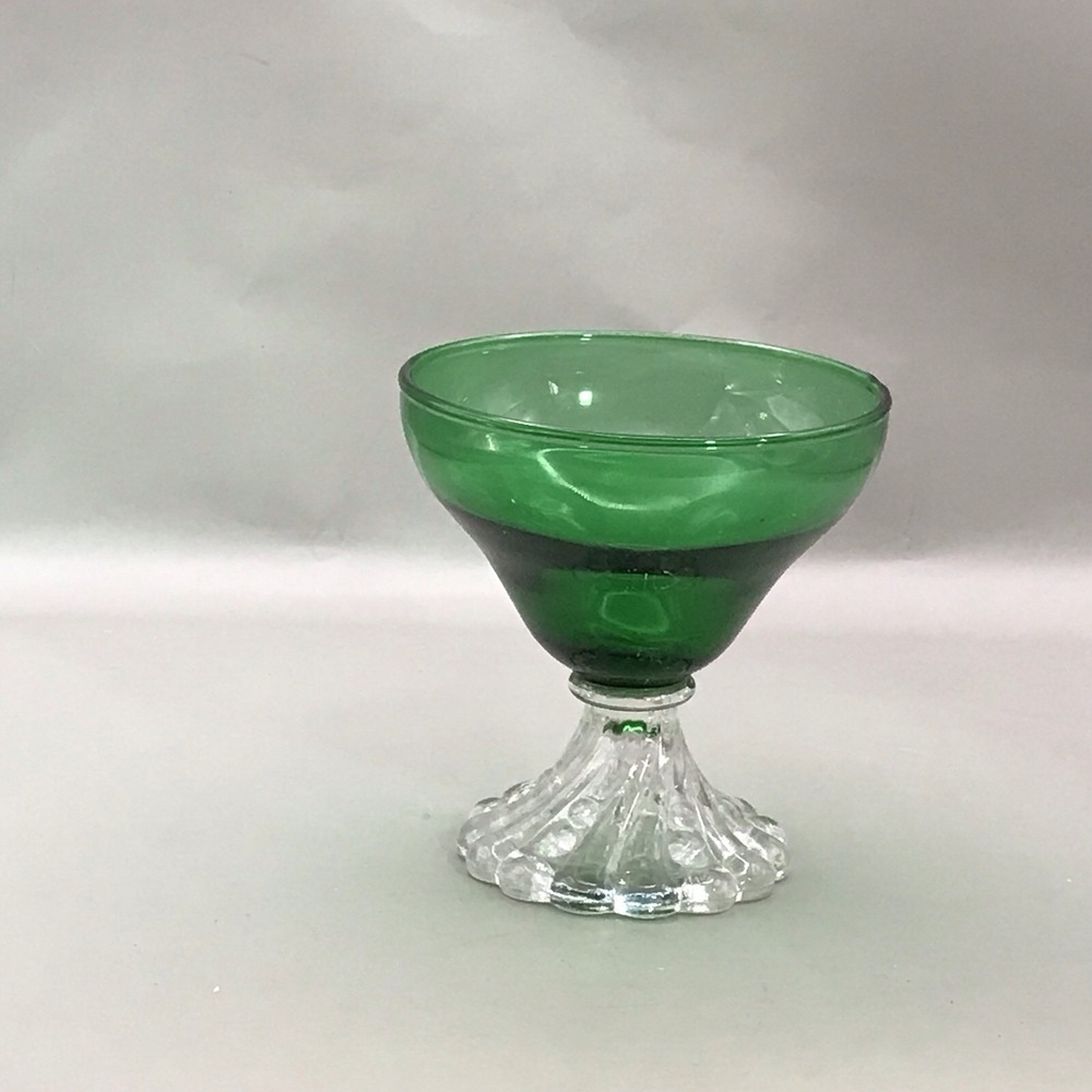 Anchor Hocking Burpee Inspiration Forest Green Sherbet/Dessert Dishes‎ Set Of 4